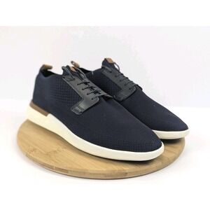 Wolf Shepherd Swiftknit Men's Navy Blue Leather Trim Lace Up Sneakers Shoes 12 M